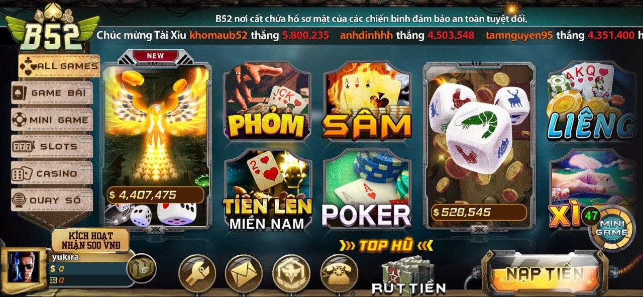 68gamebai reviews B52 - đa dạng game bài đổi thưởng.