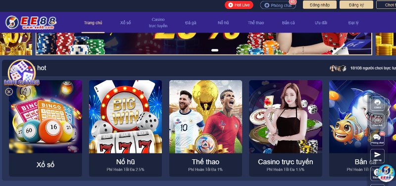 68gamebai reviews Thiên đường giải trí tại nhà cái EE88 có gì hot?