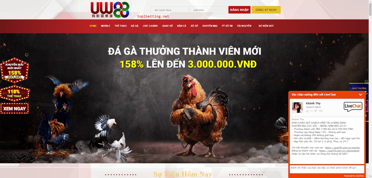 68gamebai reviews Chơi đá gà cực đã tại UW88